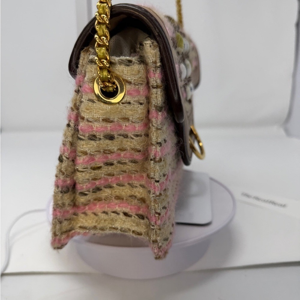 Marc Jacobs Vintage 2011 Runway Jeannie Jewel Applique Tweed Clutch Bag - Picture 12 of 14